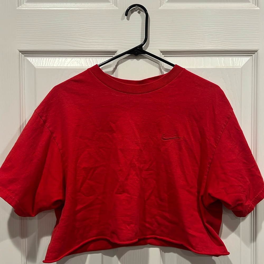 Red Nike Crop top